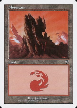 Mountain (340) [Seventh Edition] MTG Single Magic: The Gathering  | Multizone: Comics And Games