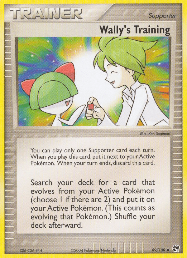 Wally's Training (89/100) [EX: Sandstorm] Pokemon Single Pokémon  | Multizone: Comics And Games