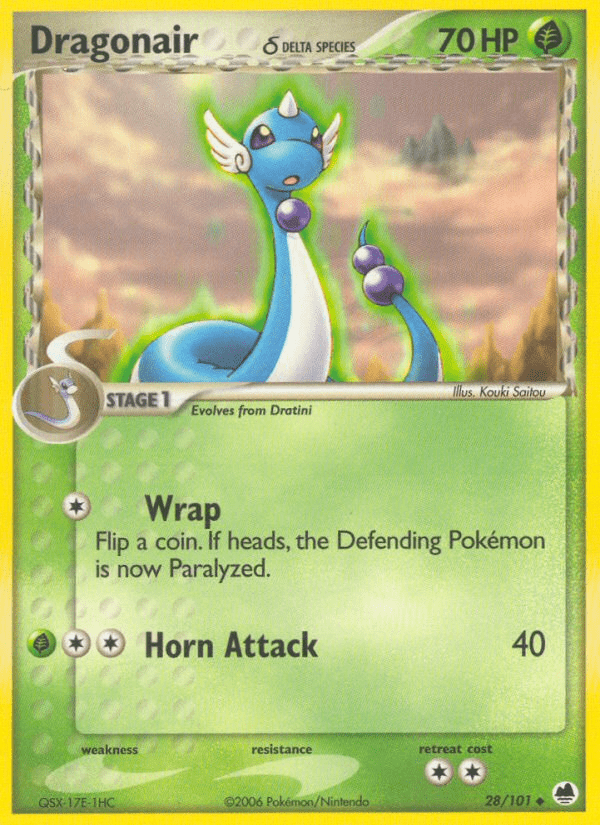 Dragonair (28/101) (Delta Species) [EX: Dragon Frontiers] Pokemon Single Pokémon  | Multizone: Comics And Games