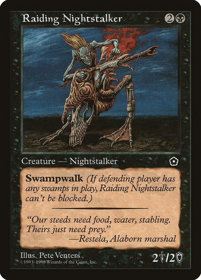 Raiding Nightstalker [Portal Second Age] MTG Single Magic: The Gathering  | Multizone: Comics And Games