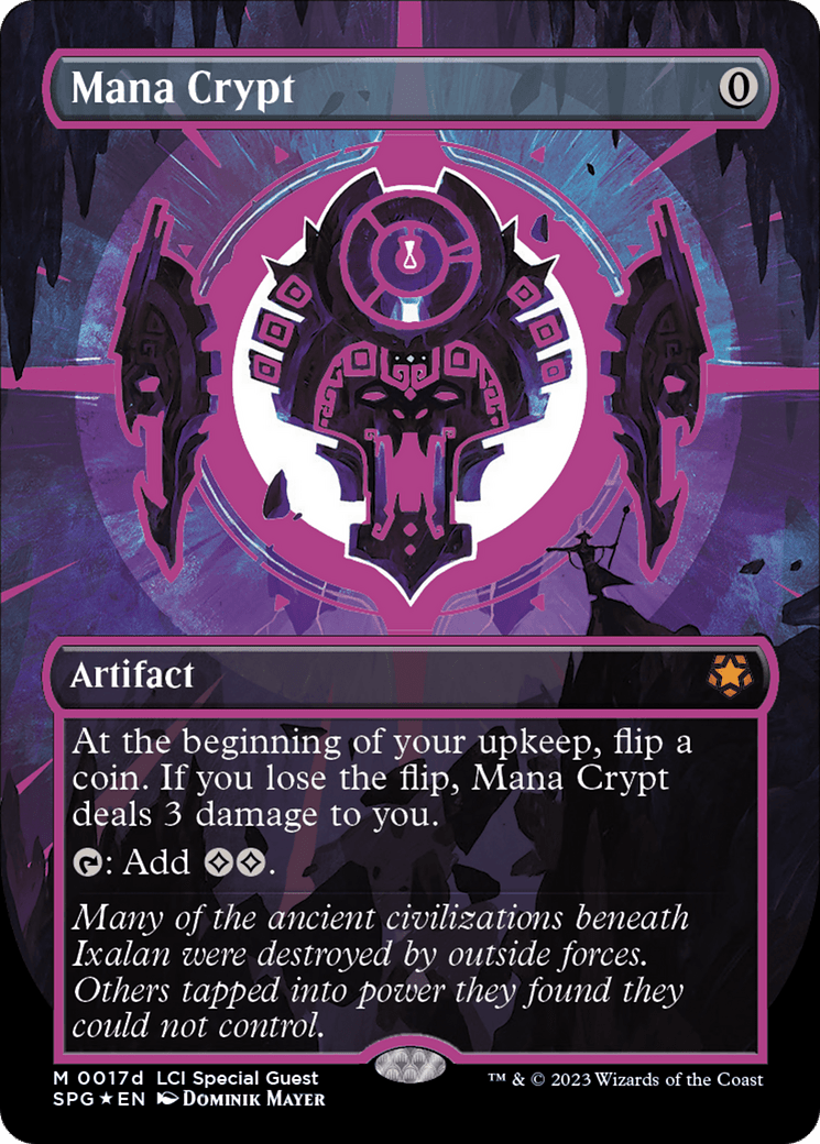 Mana Crypt (0017d) (Borderless) [The Lost Caverns of Ixalan Special Guests] MTG Single Magic: The Gathering  | Multizone: Comics And Games