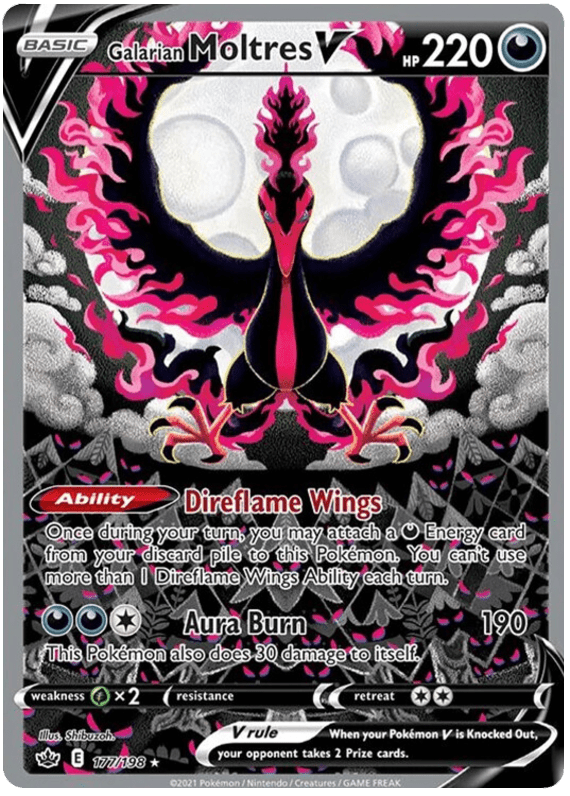 Galarian Moltres V (177/198) [Sword & Shield: Chilling Reign] Pokemon Single Pokémon  | Multizone: Comics And Games