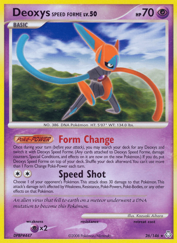 Deoxys Speed Forme (26/146) [Diamond & Pearl: Legends Awakened] Pokemon Single Pokémon  | Multizone: Comics And Games