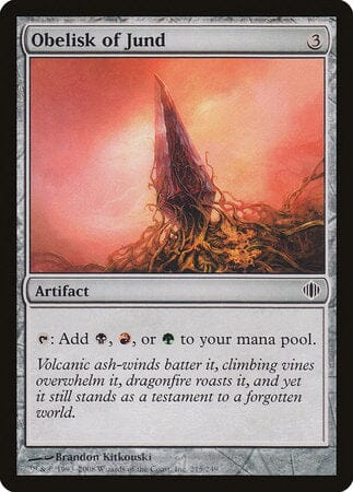 Obelisk of Jund [Shards of Alara] MTG Single Magic: The Gathering  | Multizone: Comics And Games