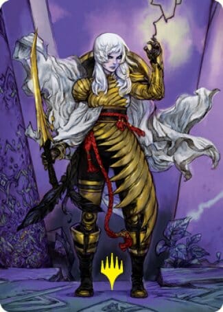 The Wandering Emperor 1 Art Card (Gold-Stamped Signature) [Kamigawa: Neon Dynasty Art Series] MTG Single Magic: The Gathering  | Multizone: Comics And Games