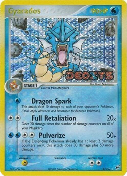 Gyarados (8/107) (Stamped) [EX: Deoxys] Pokemon Single Pokémon  | Multizone: Comics And Games