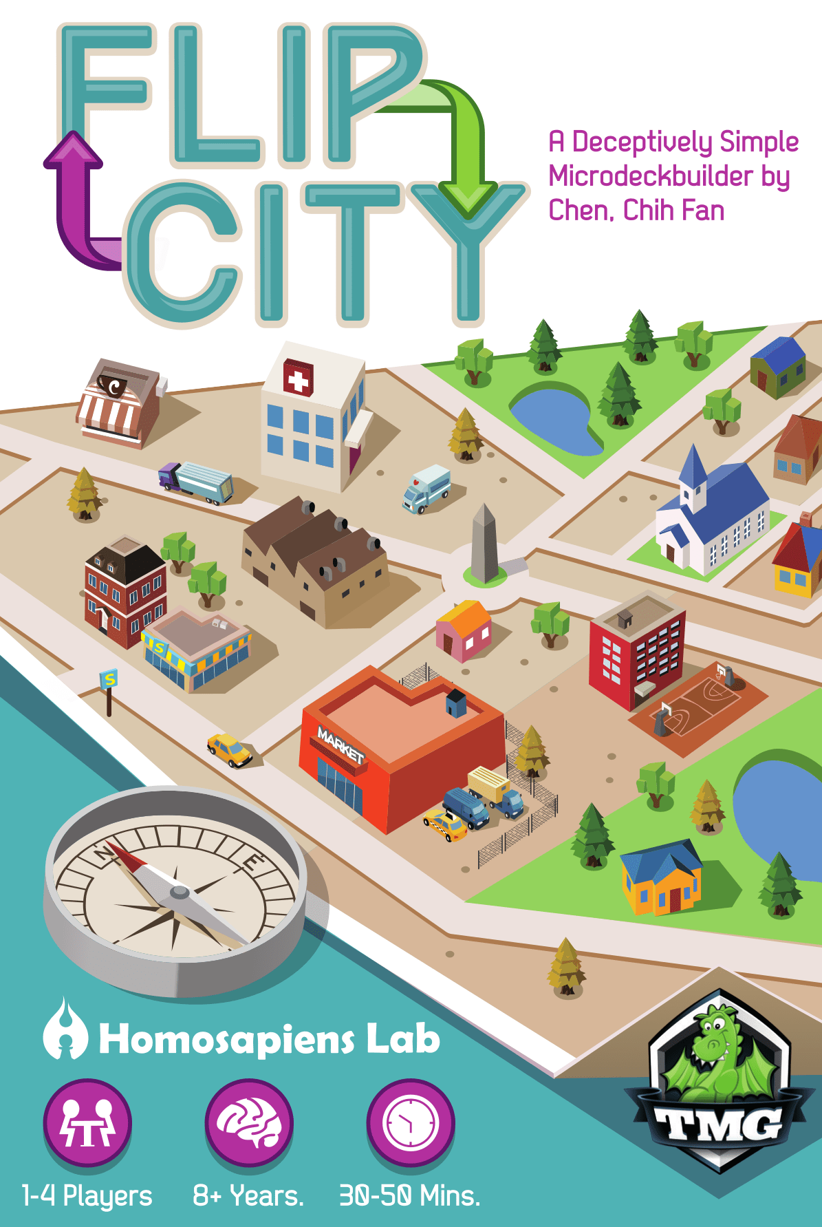 Flip City (ENG)-card game-Multizone: Comics And Games | Multizone: Comics And Games