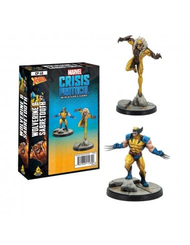 Marvel Crisis Protocol: Wolverine and Sabertooth Atomic Mass Games  | Multizone: Comics And Games