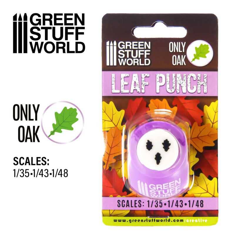 Miniature Punch ( Leaf Punch ) Hobby Product Green Stuff World Grey leaf Mix  | Multizone: Comics And Games