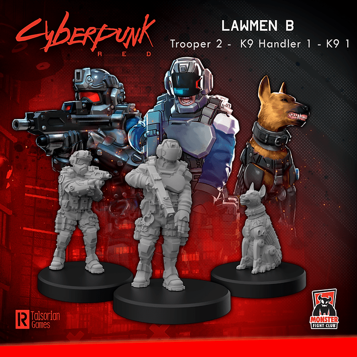 Cyberpunk Red Miniatures: Lawmen Accessories|Accessoires Multizone: Comics And Games Lawmen A  | Multizone: Comics And Games