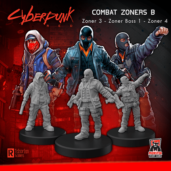 Cyberpunk Red Miniatures: Combat zoners Accessories|Accessoires Multizone: Comics And Games Combat Zoners B  | Multizone: Comics And Games