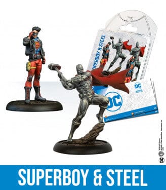SUPERBOY & STEEL Miniatures knight models  | Multizone: Comics And Games