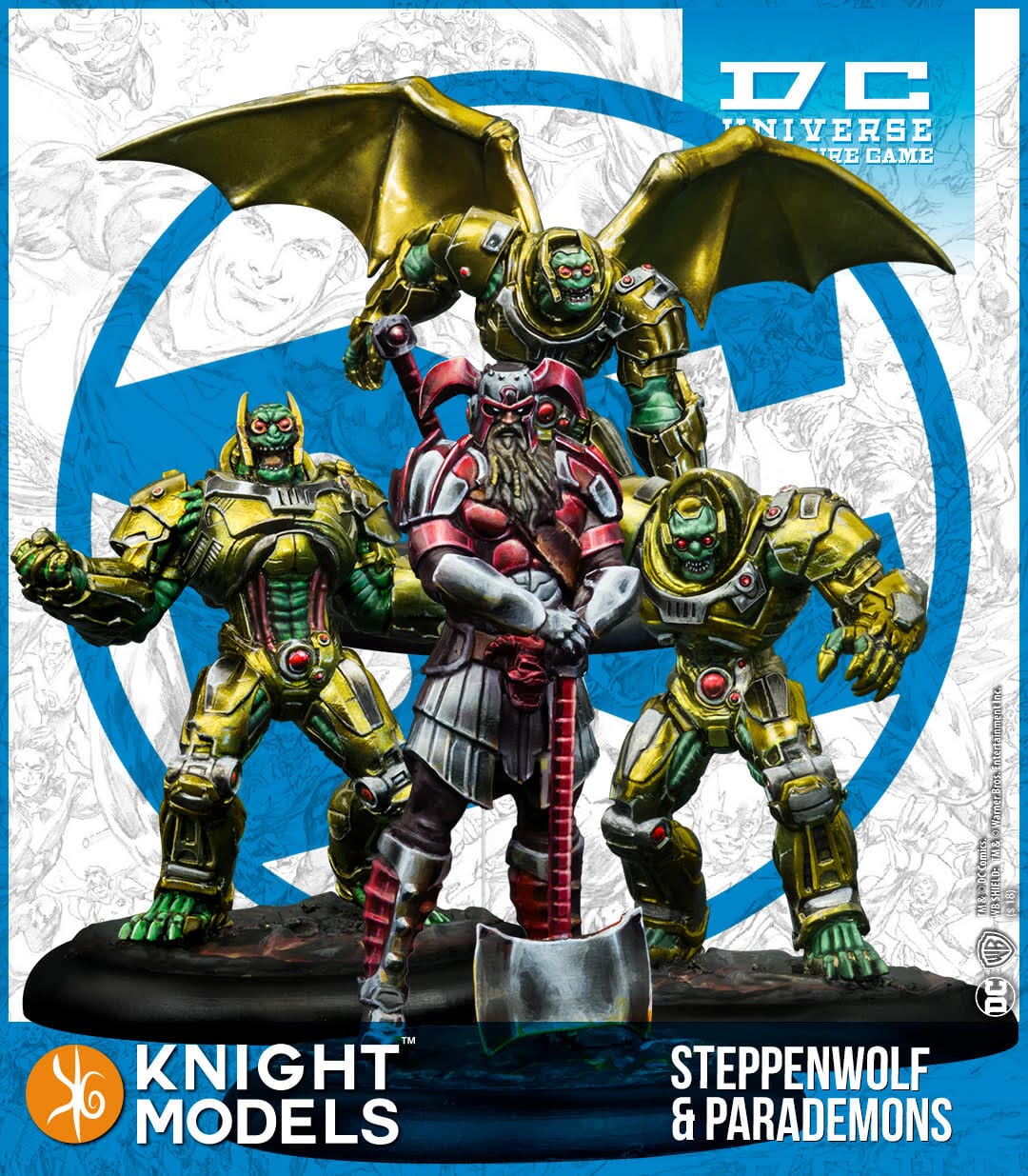Steppenwolf & Parademons Batman Miniature Game Knight Models  | Multizone: Comics And Games
