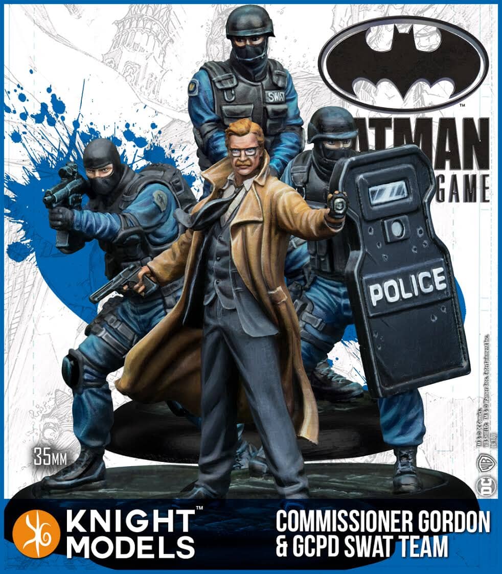 Commisioner Gordon & GCPD Swat team Batman Miniature Game Knight Models  | Multizone: Comics And Games