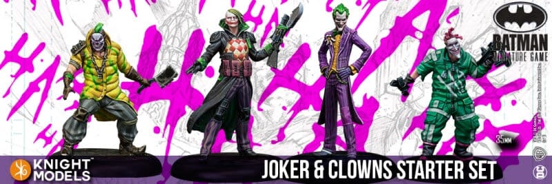 Joker and Clown Set Starter Batman Miniature Game Knight Models  | Multizone: Comics And Games