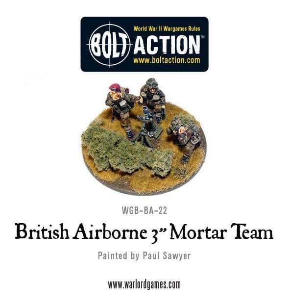 British Paras 3" mortar Bolt Action Warlord Games  | Multizone: Comics And Games