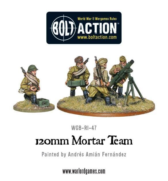 Soviet Army 120mm Heavy mortar team Bolt Action Warlord Games  | Multizone: Comics And Games